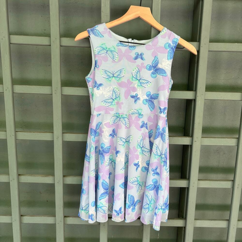 The Children's Place Girls Size 12 Pastel Butterfly Twirl Party Dress - Picture 3 of 6